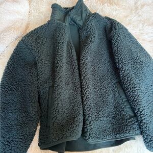 Cozy green Sherpa Jacket